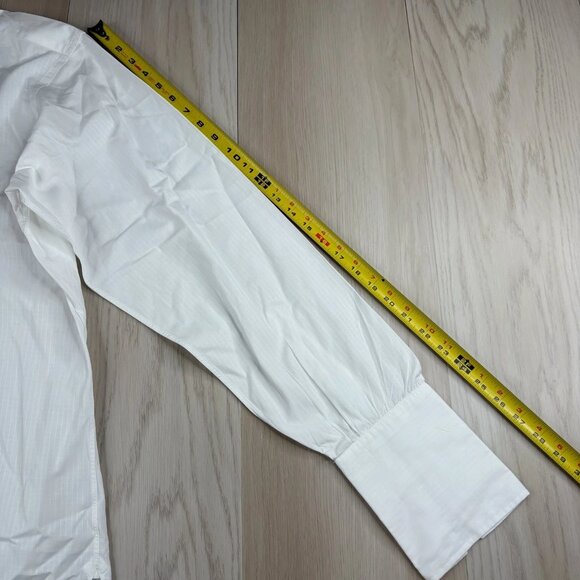 Turnbull & Asser Mens White Cotton London Preppy Button Up Dress Shirt 16.5/42 - Picture 11 of 11